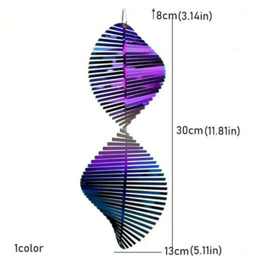 Havespinner ZephyrSpin — vinddrevet kinetisk skulptur, design med kontinuerlig rotation
