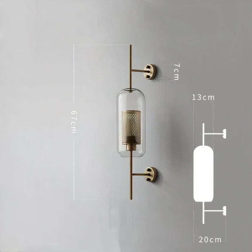 Aurelle Glass Lamp | Vintage LED Fixture For Living Rooms
