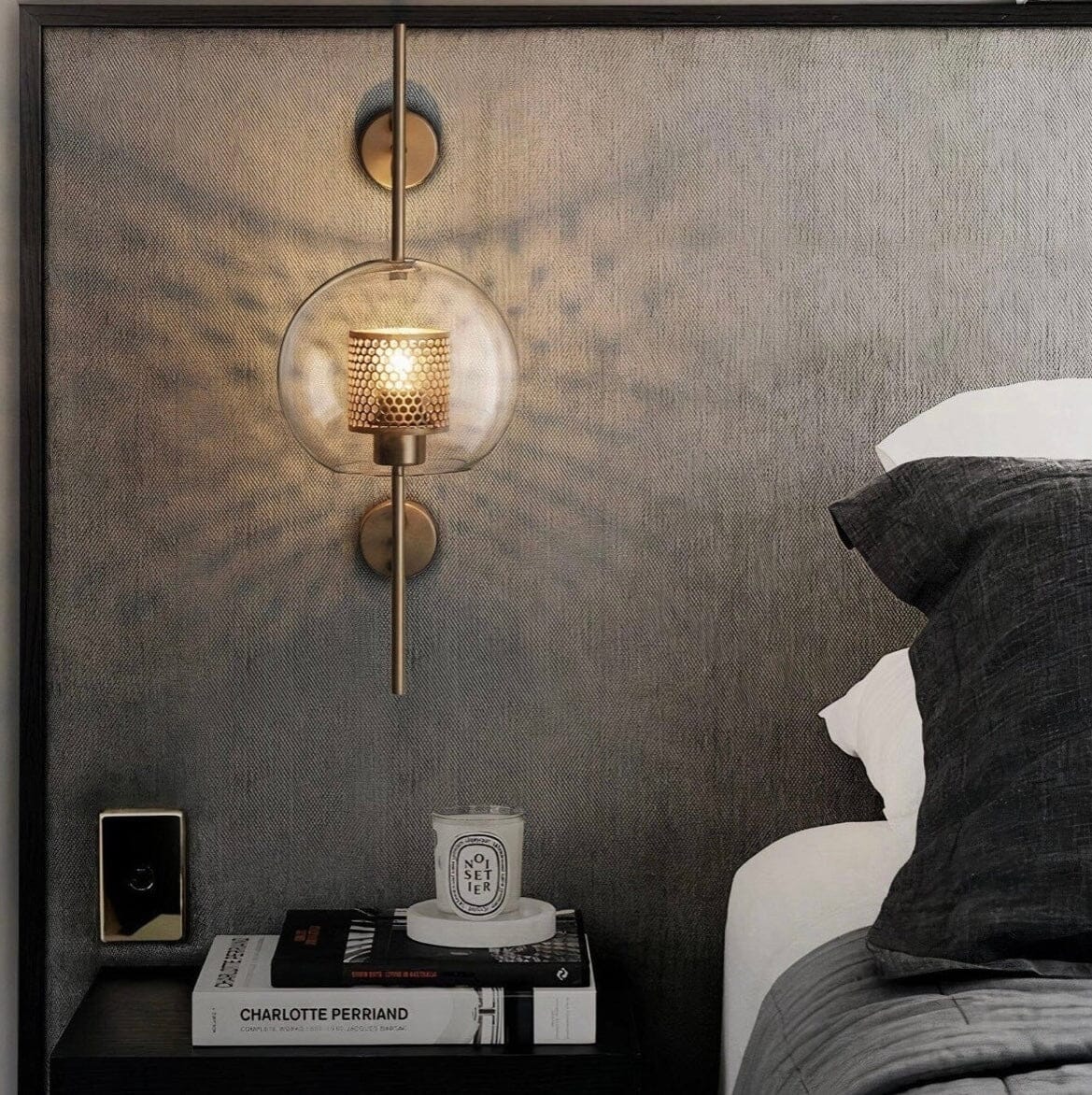 Aurelle Glass Lamp | Vintage LED Fixture For Living Rooms