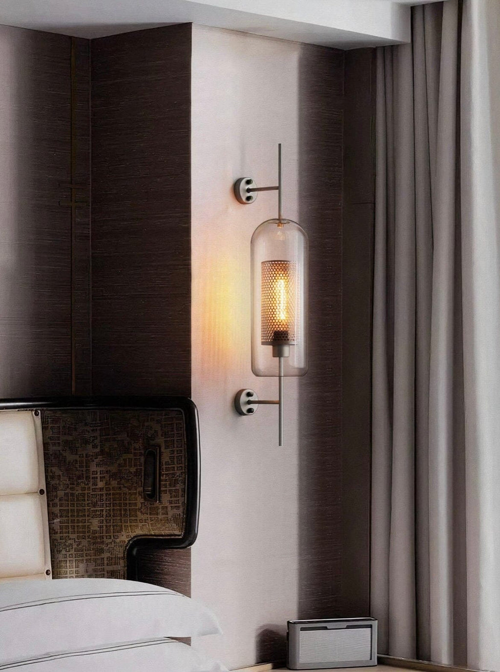 Aurelle Glass Lamp | Vintage LED Fixture For Living Rooms