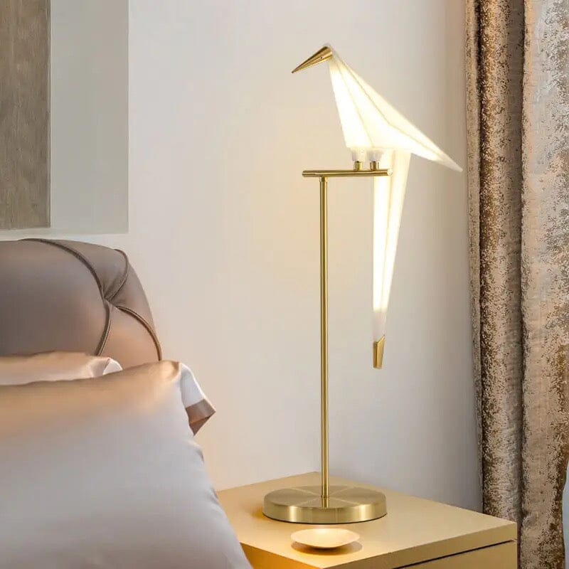 Avelon Birdlight Floor Lamp With Elegant Acrylic Shade