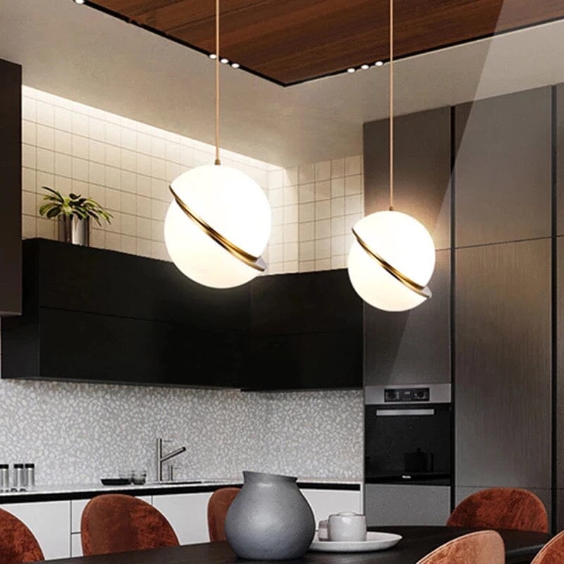 Celestial Planet Pendant Light Modern Iron Ceiling Fixture