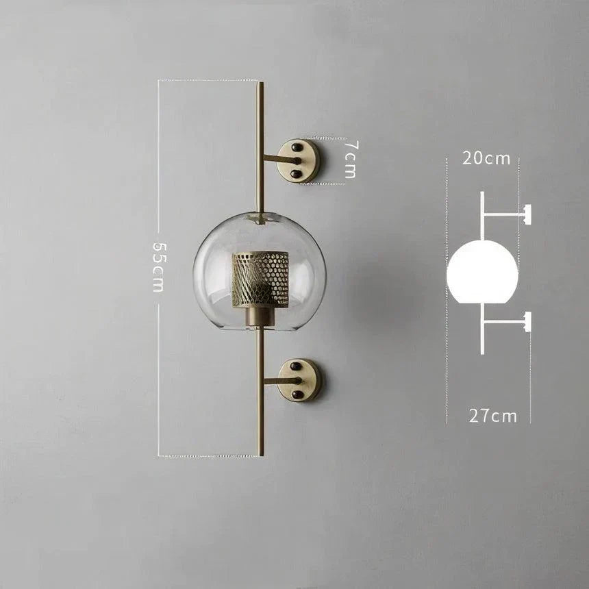 Aurelle Glass Lamp | Vintage LED Fixture For Living Rooms