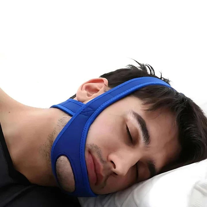 Supporto traspirante per il mento per dormire meglio e ridurre il russare