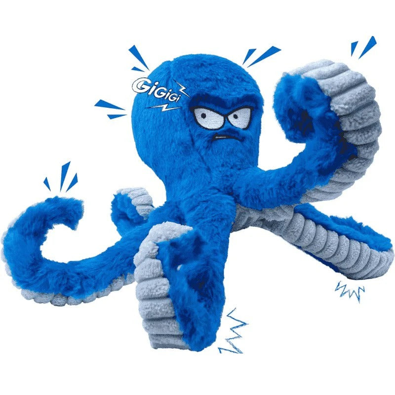 Durable Plush Dog Toy — Squeaker and Crinkle Sound