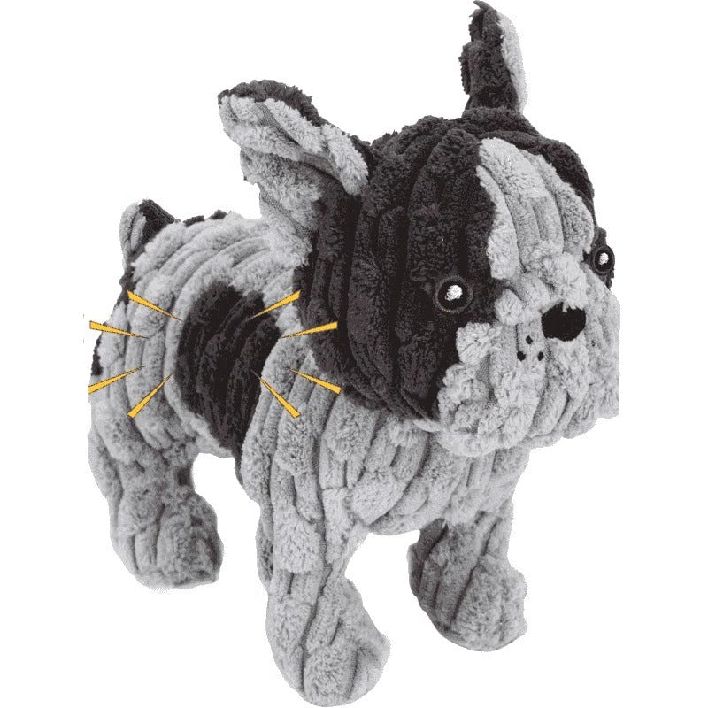 Durable Plush Dog Toy — Squeaker and Crinkle Sound