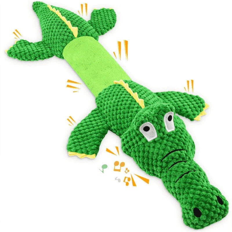 Durable Plush Dog Toy — Squeaker and Crinkle Sound