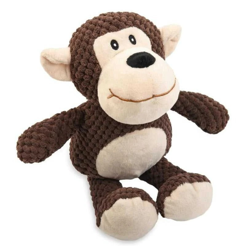 Durable Plush Dog Toy — Squeaker and Crinkle Sound