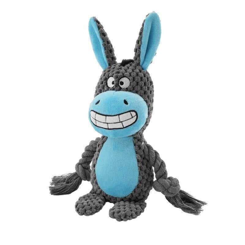 Durable Plush Dog Toy — Squeaker and Crinkle Sound