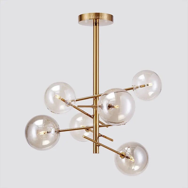 Astra Bubble Pendant Light in Modern Iron Resin Finish