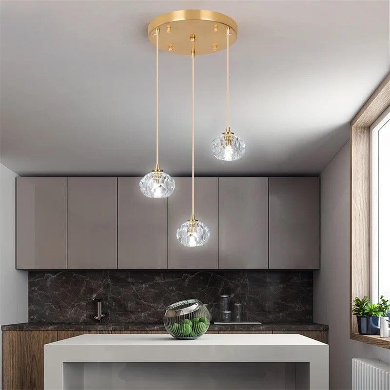 AriaNord Crystal Pendant Light For Nordic Vintage Charm