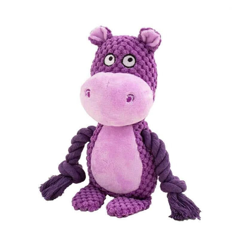 Durable Plush Dog Toy — Squeaker and Crinkle Sound