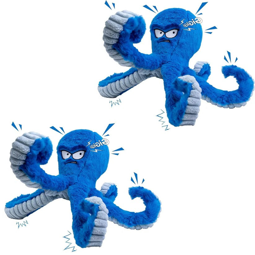 Durable Plush Dog Toy — Squeaker and Crinkle Sound