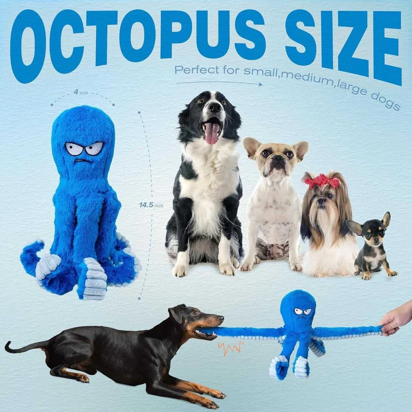 Durable Plush Dog Toy — Squeaker and Crinkle Sound