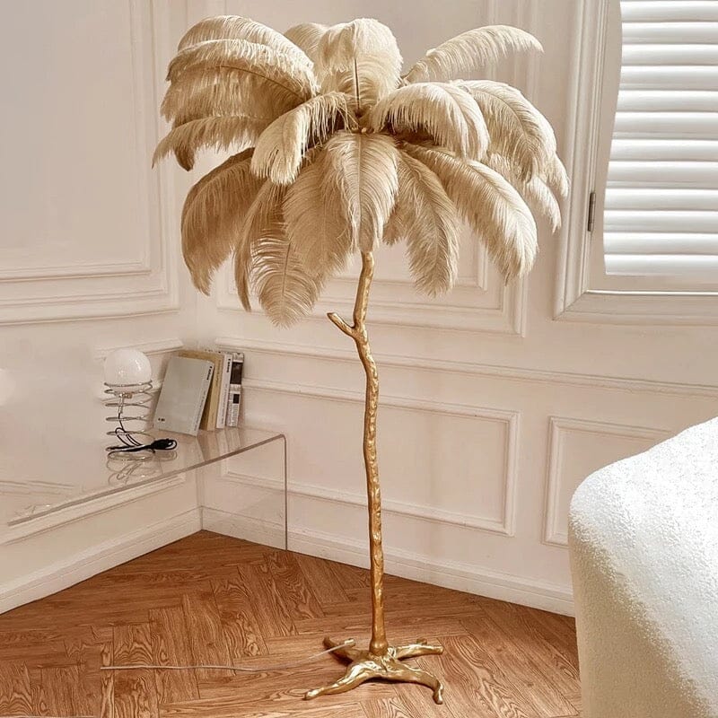 AuraFeather Luxe Floor Lamp for Modern Living Spaces
