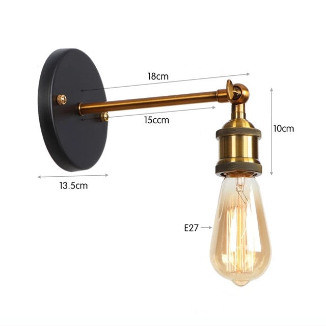 NovaNord Vintage Bulb Wall Lamp for Cozy Nordic Rooms