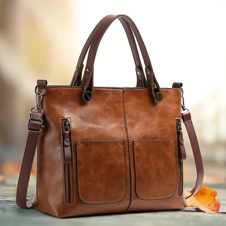 Borsa minimalista in pelle - Design elegante per l’uso quotidiano