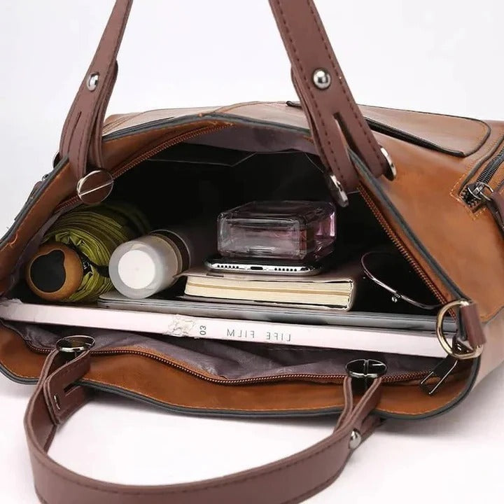 Borsa minimalista in pelle - Design elegante per l’uso quotidiano