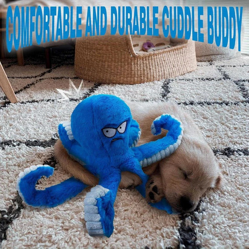 Durable Plush Dog Toy — Squeaker and Crinkle Sound