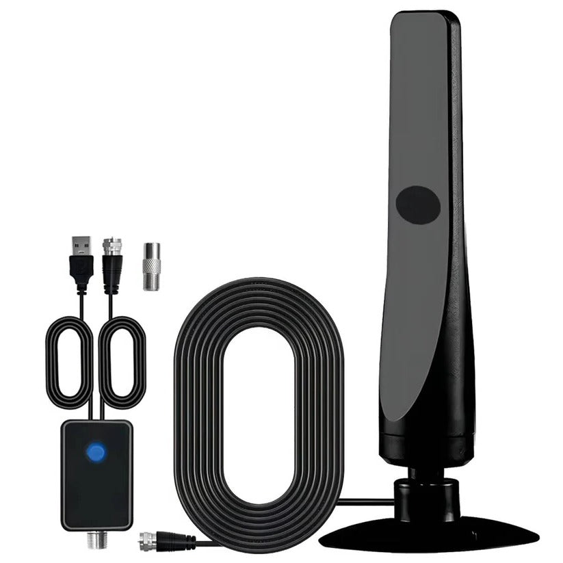 Flat Amplified Indoor TV Antenna for Local HD Channels