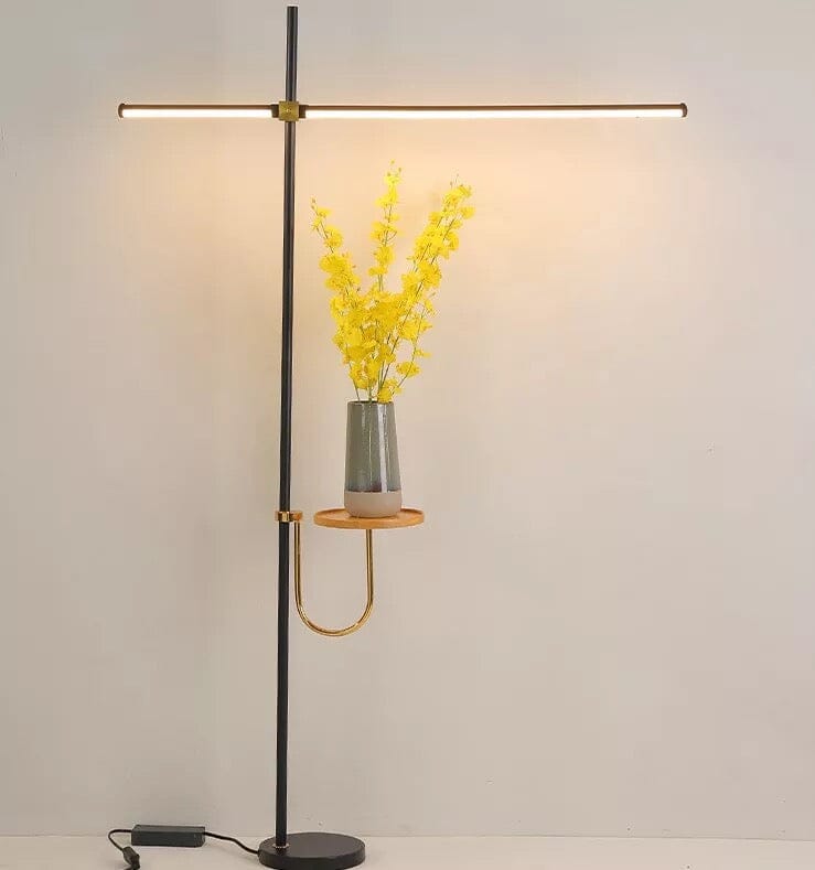 Elara 2-In-1 Modern Linear Floor Lamp With Smart Features