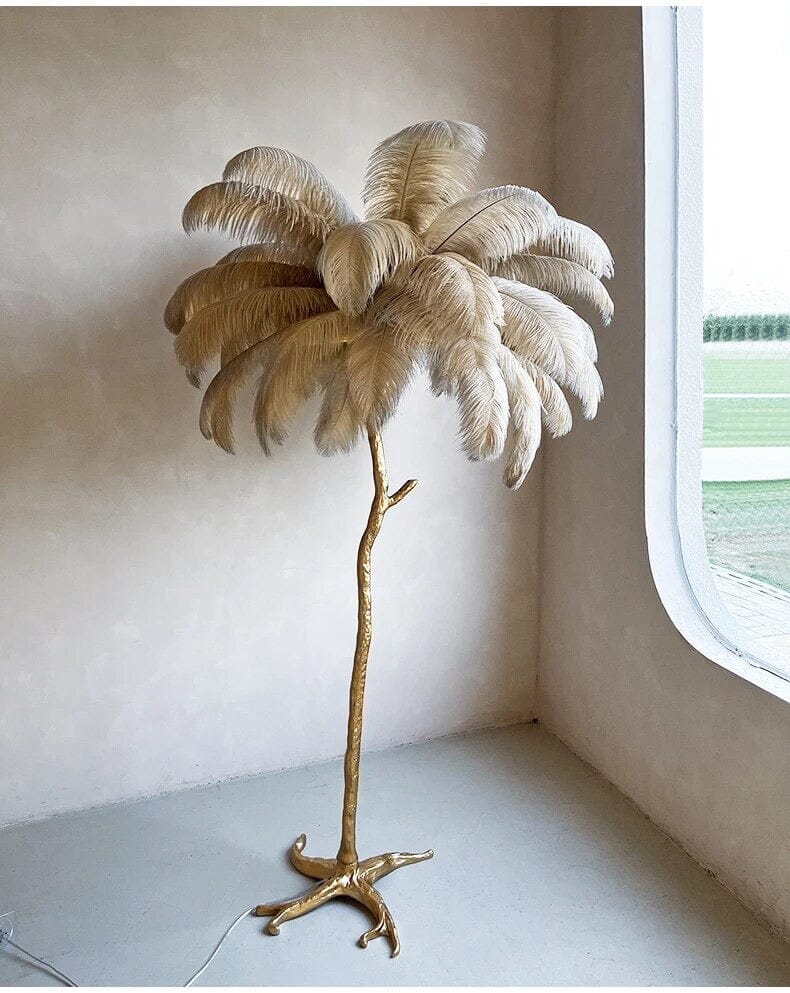 AuraFeather Luxe Floor Lamp for Modern Living Spaces