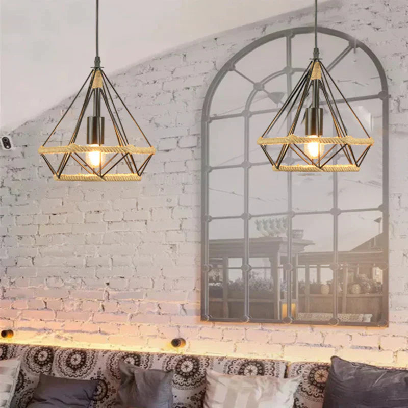 Auriel Twine Lamp Nordic Vintage Handcrafted Lighting