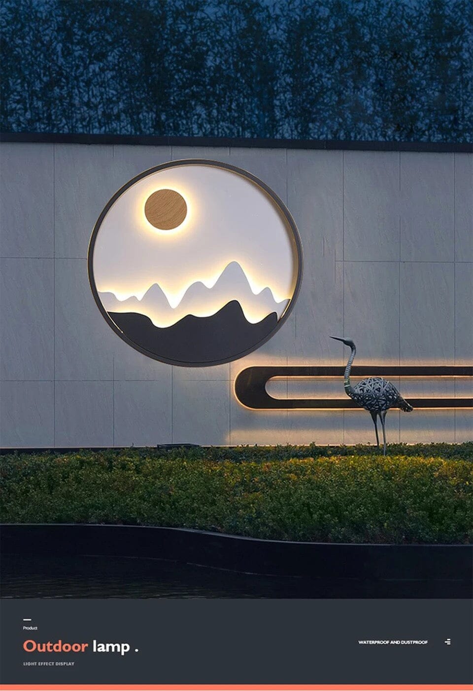 Aurora Horizon Outdoor Wall Lamp Aluminum Modern Light