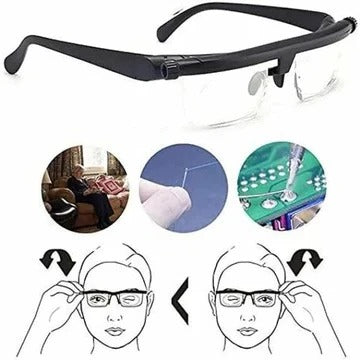 Adjustable Vision Glasses — Clear Near and Far Focus