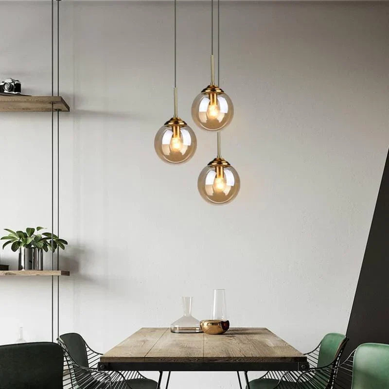 LuminaDrop Glass Pendant Light for Modern Homes and Kitchens