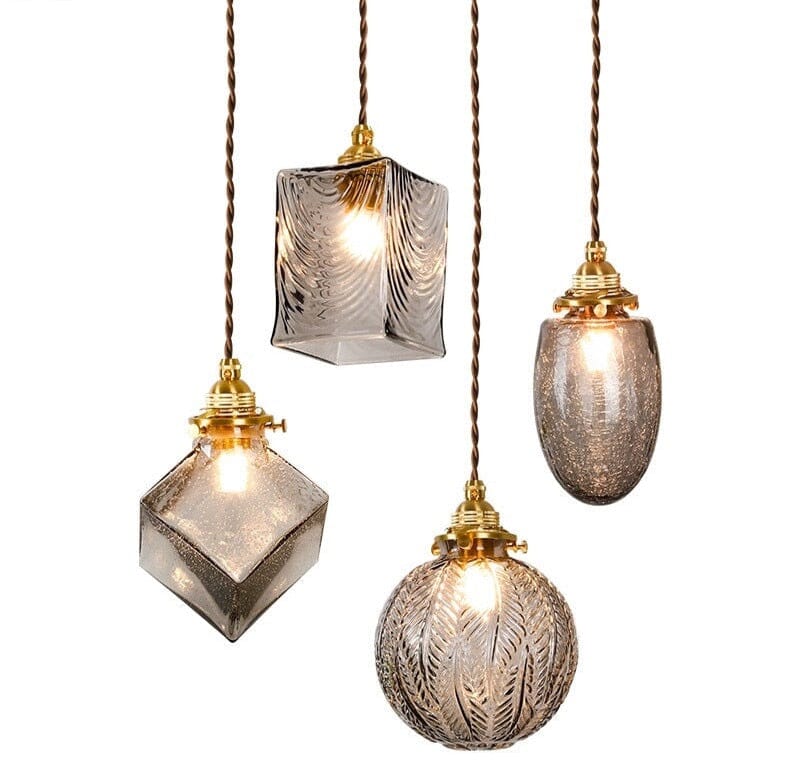 Aurelia Glass Pendant Lights for Asian Kitchen Islands