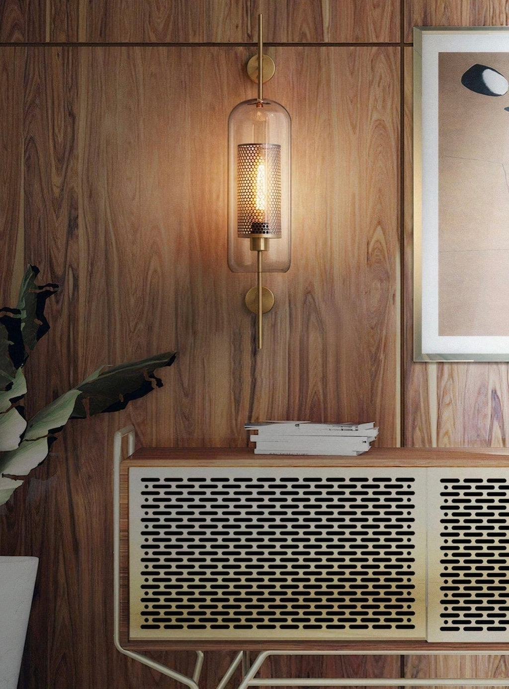 Aurelle Glass Lamp | Vintage LED Fixture For Living Rooms