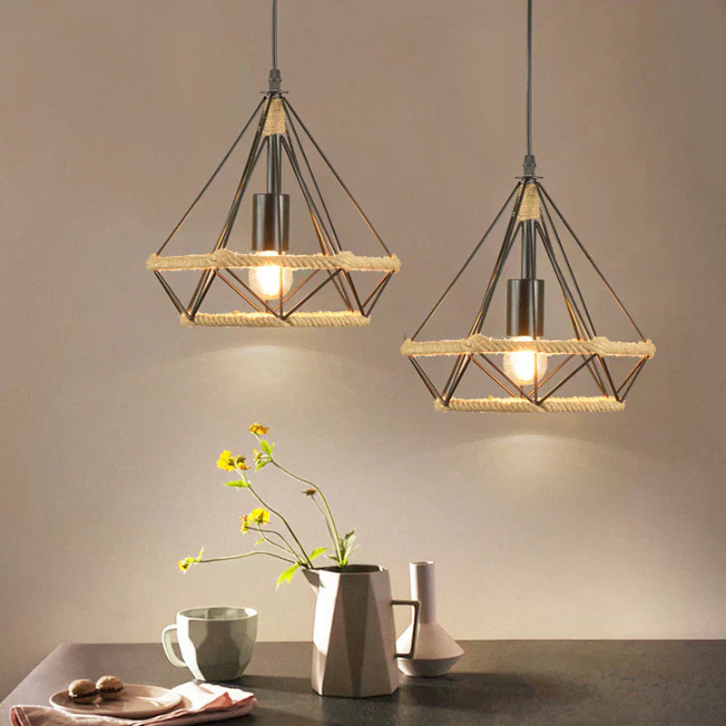 Auriel Twine Lamp Nordic Vintage Handcrafted Lighting