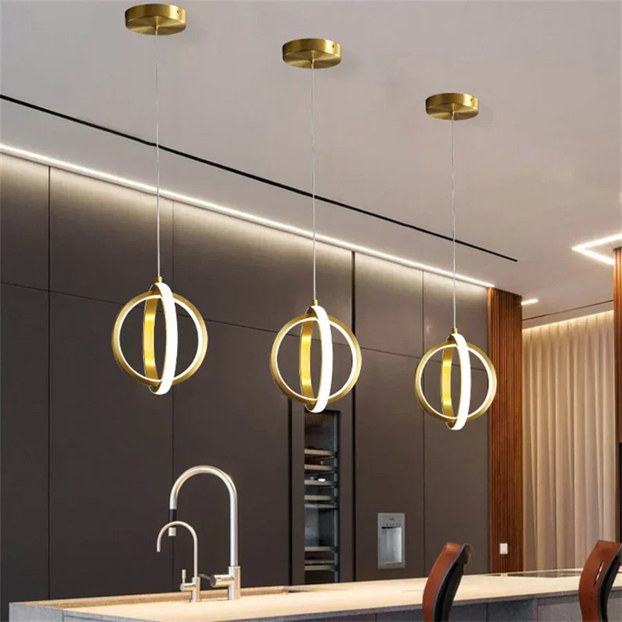 Nyra Mini Iron Pendant Lights | Modern Kitchen Fixtures