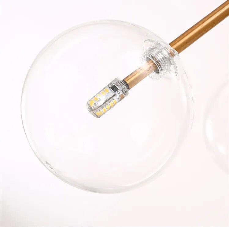 Astra Bubble Pendant Light in Modern Iron Resin Finish