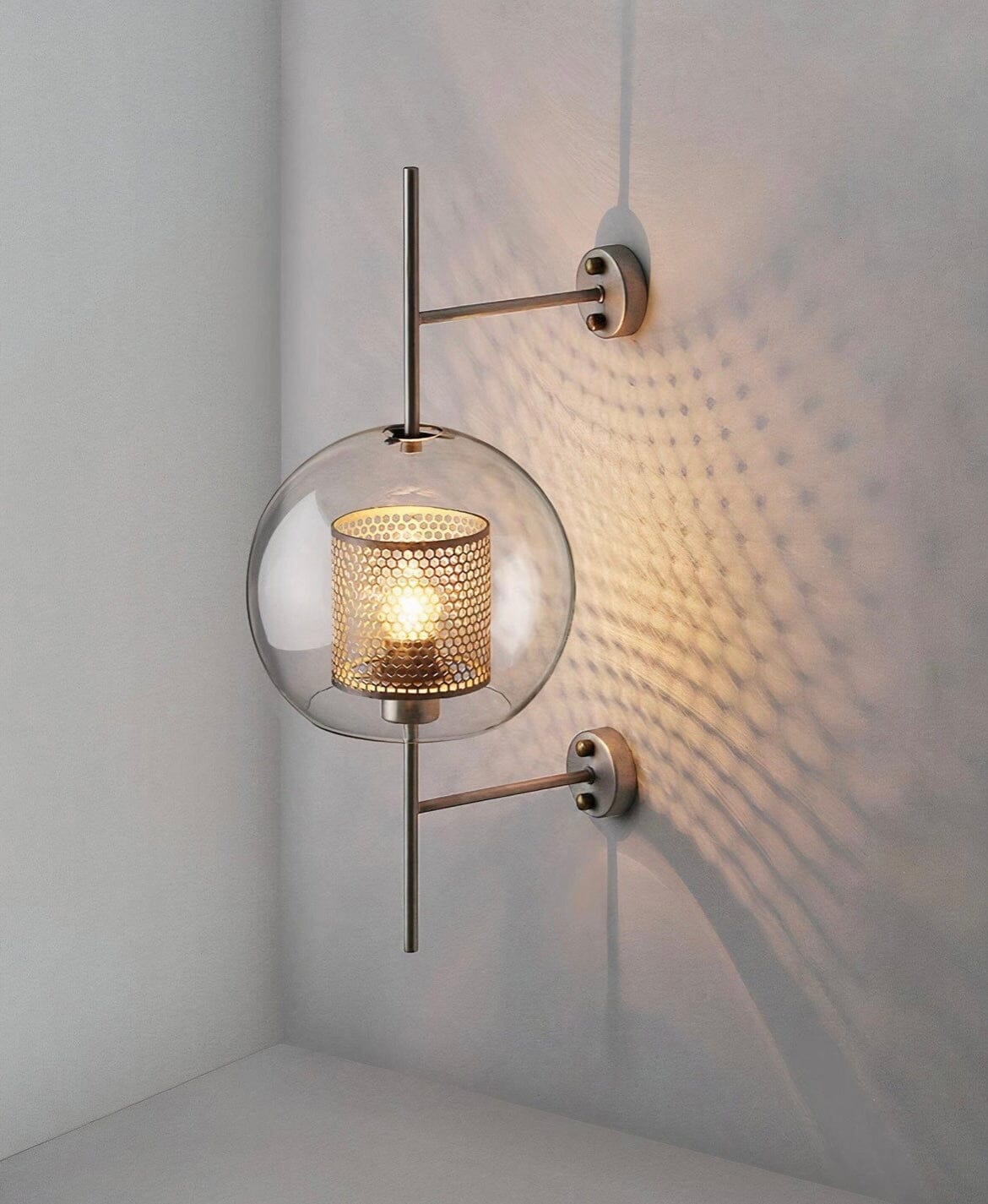 Aurelle Glass Lamp | Vintage LED Fixture For Living Rooms