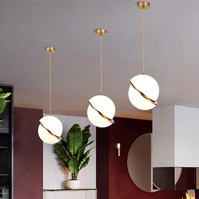 Celestial Planet Pendant Light Modern Iron Ceiling Fixture