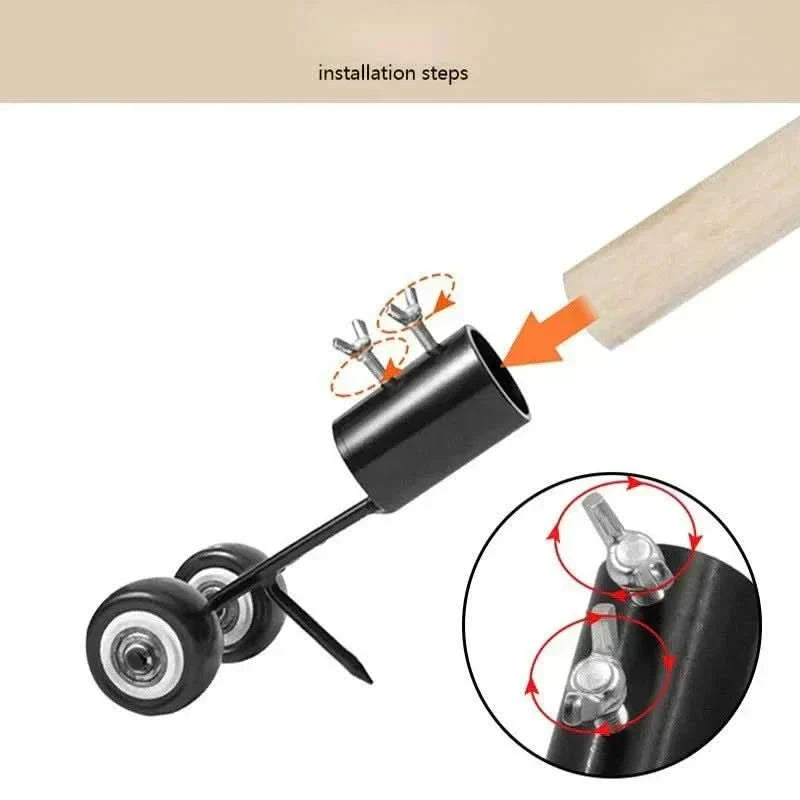 TerraEase Deluxe Ergonomic Weed Remover — Long Handle, Back-Friendly Design