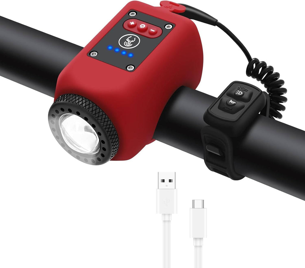 Bicycle Horn & Floodlight — 110dB Alert, 30m Visibility Range