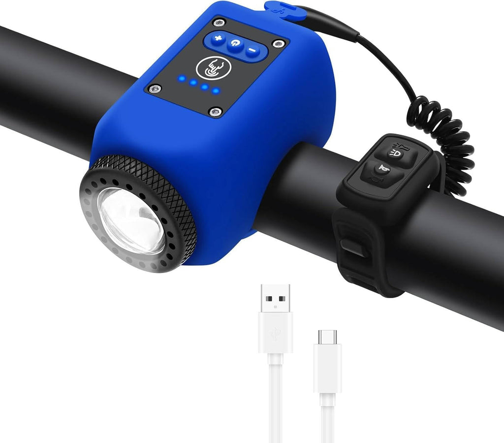 Bicycle Horn & Floodlight — 110dB Alert, 30m Visibility Range