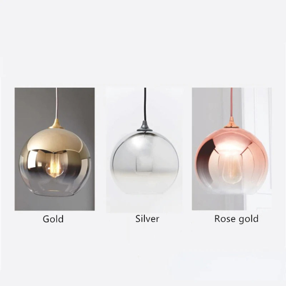 Brina Frosted Balloon Pendant Light Gradient | ventumra