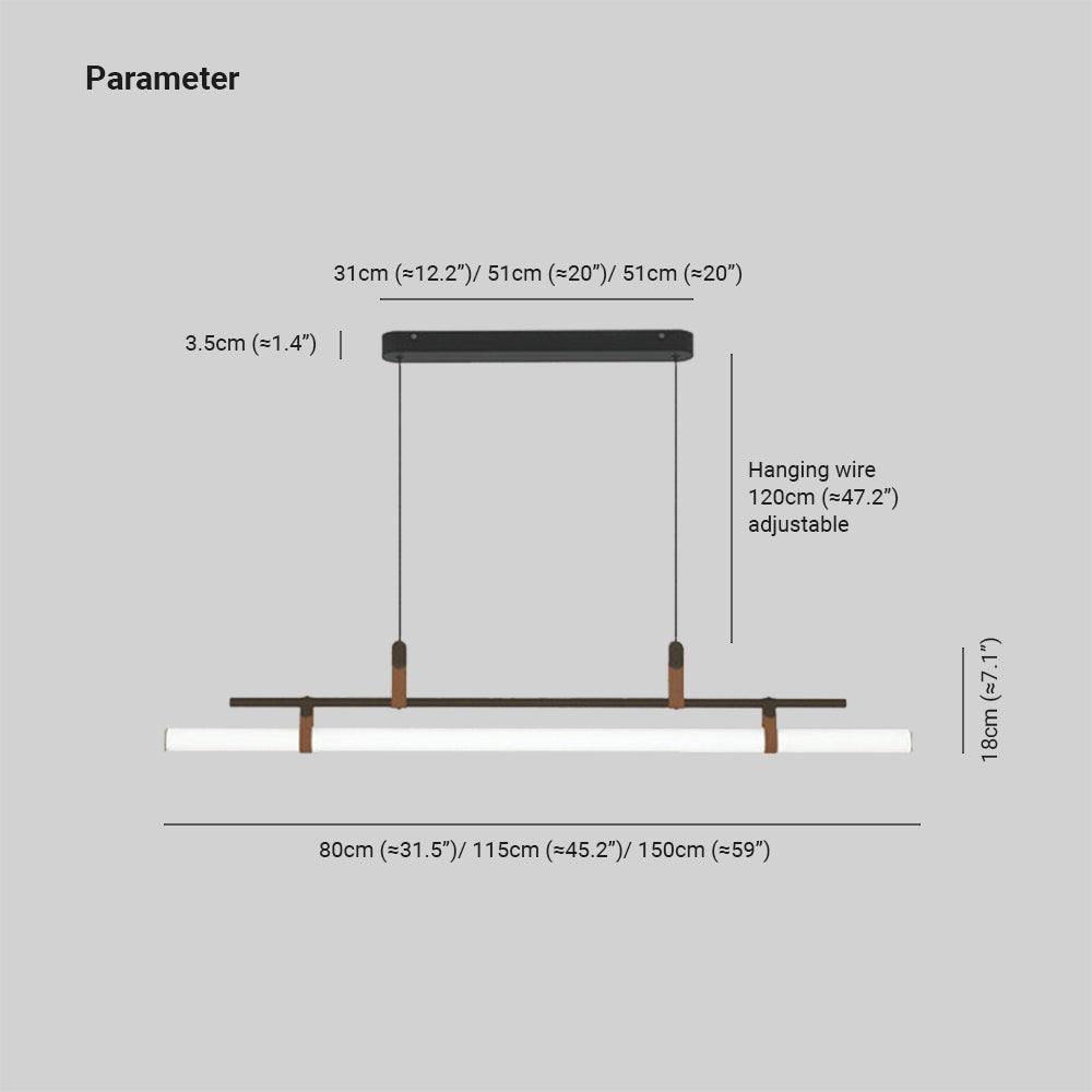 Inari Modern Linear Metal Pendant Light,Black/Gold | ventumra
