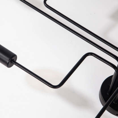 Arisha Vintage Modern Minimalist Industrial Metal Black Ceiling Lamp | ventumra