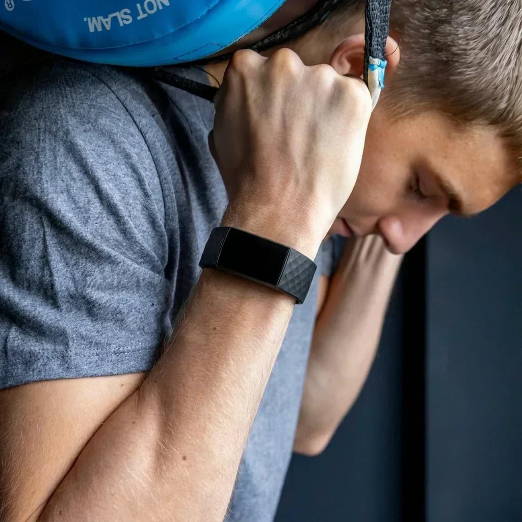 Black Silicone Strap For Fitbit Charge 4 Replacement Band | Ventumra