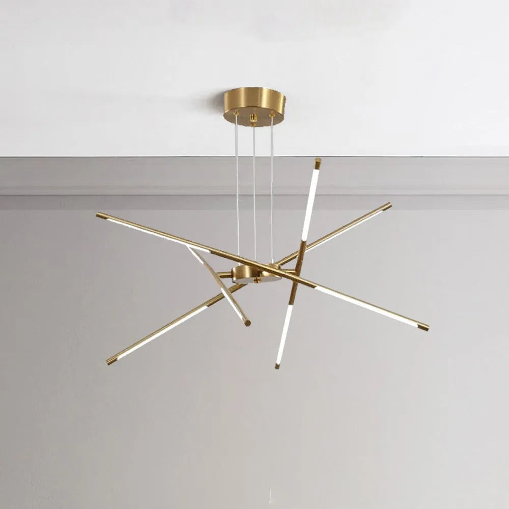 Arisha Pendant Light, Black/Gold, 6/8/10/12 Heads | ventumra