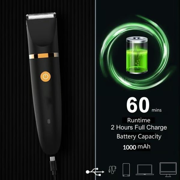 NovaTrim 3-in-1 Waterproof Body and Intimate Razor — Precision Grooming Tool for Men