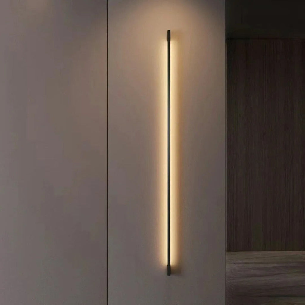 Liora Modern Slim Linear Black LED Wall Lamp | ventumra