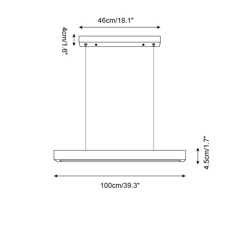 Imiror Minimalist Travertine Linear Pendant Light | ventumra
