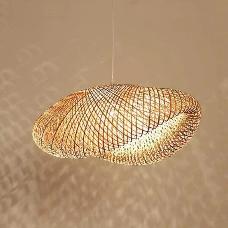 Rinwa Natural Pendant Light for Dining Room/Kitchen Island, Bamboo | ventumra
