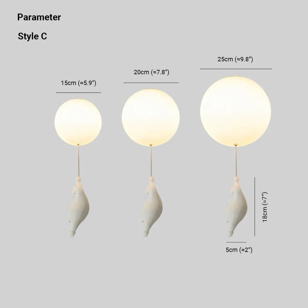 Bear Balloon Ceiling /Pendant Light | ventumra